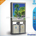 Led display board trash bin light box